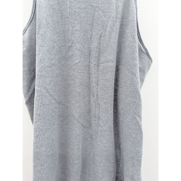Free People Intimately FP Ribbed V-Neck Tank Top Women's Medium Gray Layering - Picture 6 of 8